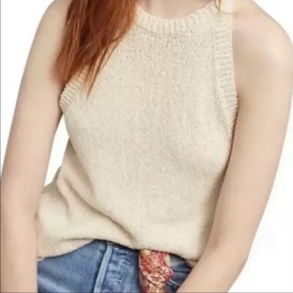 MAEVE Anthropologie high neck sweater tank sz XS